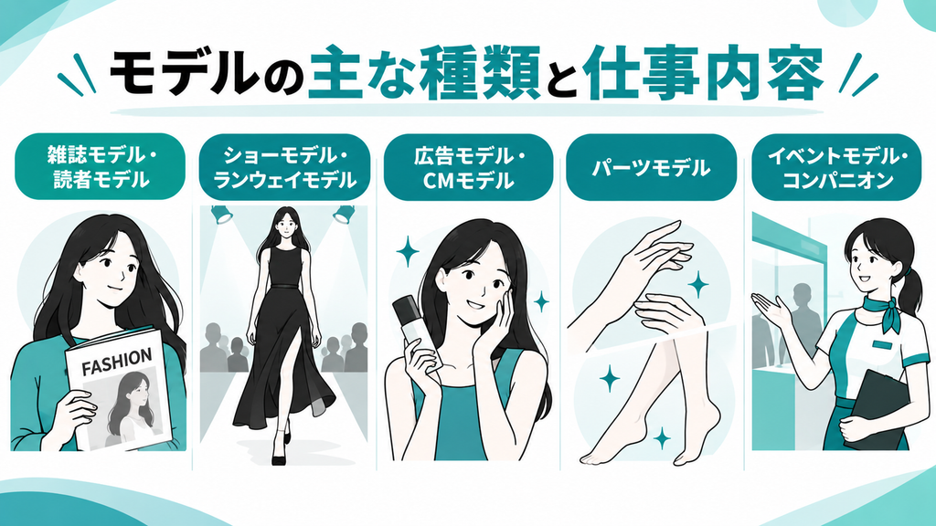 モデル 種類 仕事内容