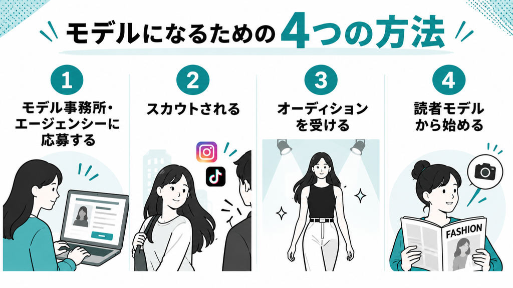 モデルになる 方法