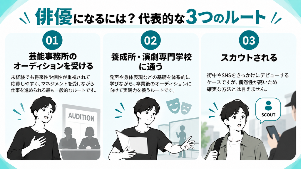 俳優になる　ルート